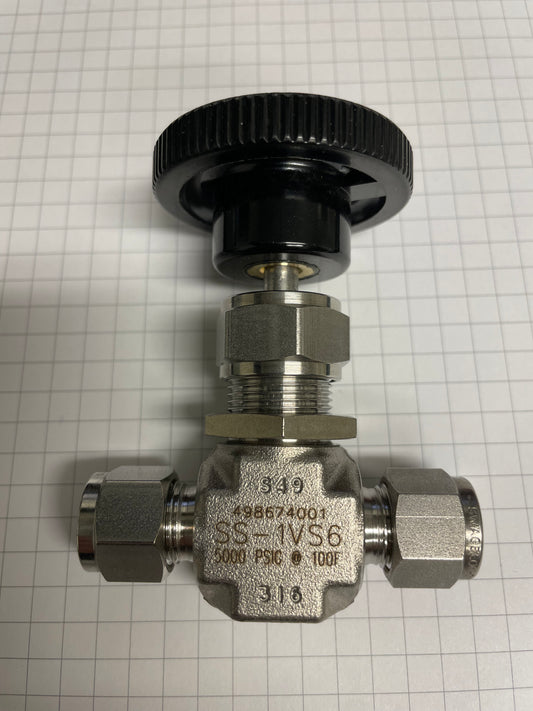 Swagelok 3/8" Needle Valve  SS-1VS6 - N.B.Oler