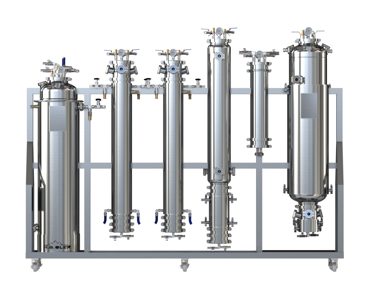 40 LB Passive Double Barrel Hydrocarbon Extraction System - N.B.Oler