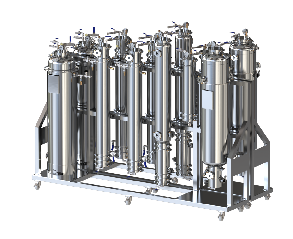 40 LB Passive Double Barrel Hydrocarbon Extraction System - N.B.Oler