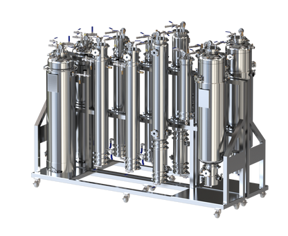 40 LB Passive Double Barrel Hydrocarbon Extraction System - N.B.Oler