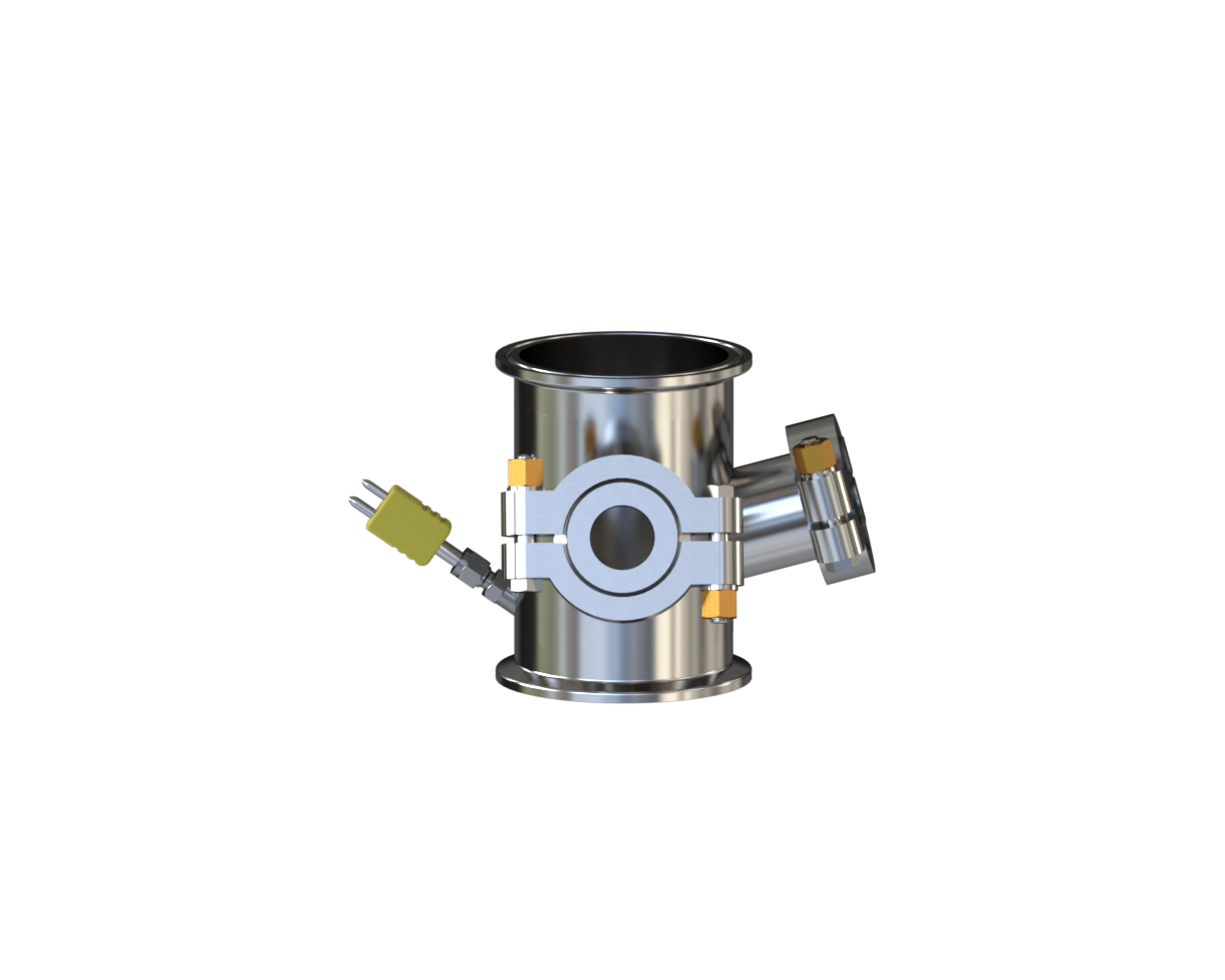 4" Diameter x 6" Tall Sight Spool with Optional K-Type Thermocouple Monitoring - N.B.Oler