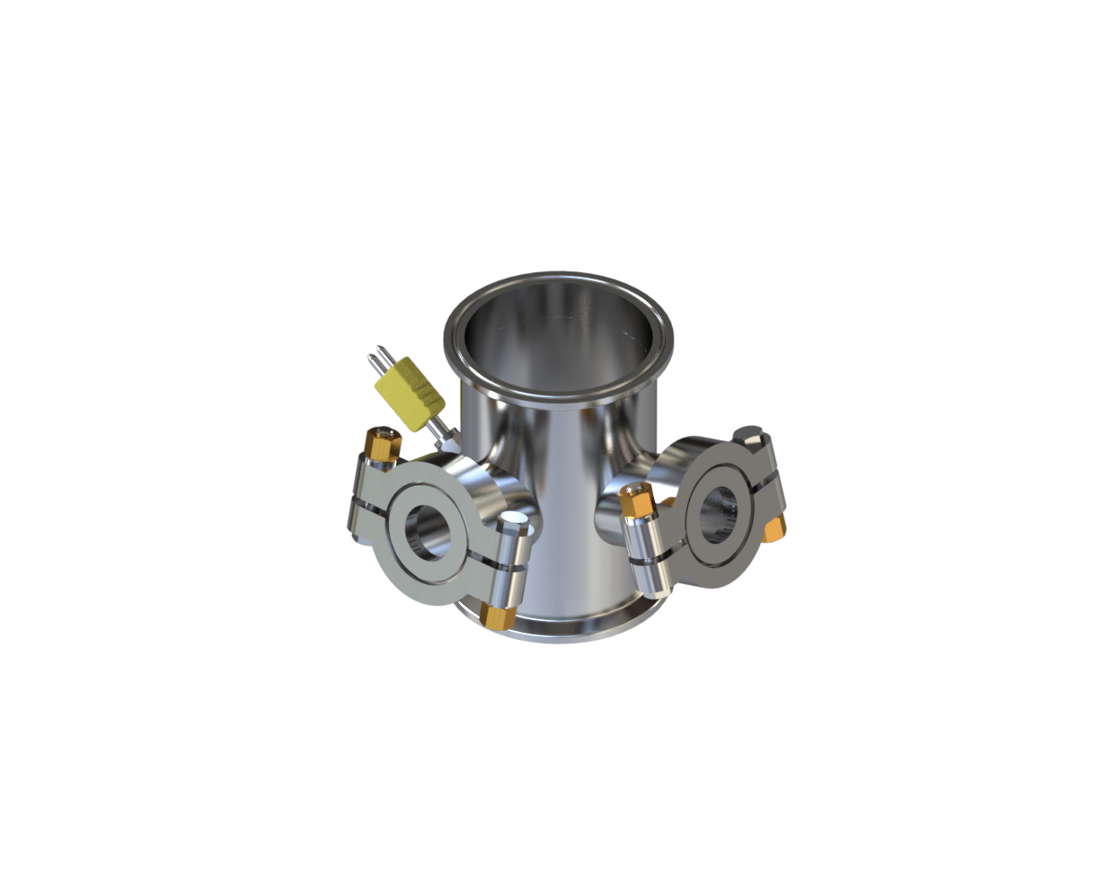 4" Diameter x 6" Tall Sight Spool with Optional K-Type Thermocouple Monitoring - N.B.Oler