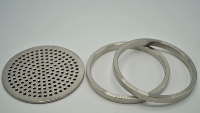 Filter Plate Inline Perforated with 2 Rings - N.B.Oler