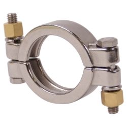 High Pressure Double Bolted Tri Clamps with 3/8" Nut & Bolt - N.B.Oler